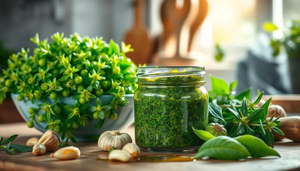 Kapuzinerkresse Pesto