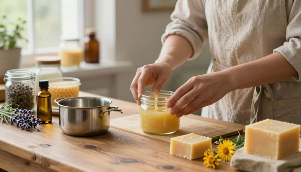 Salbe selber machen mit Bienenwachs